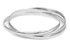 entwined silver bangle