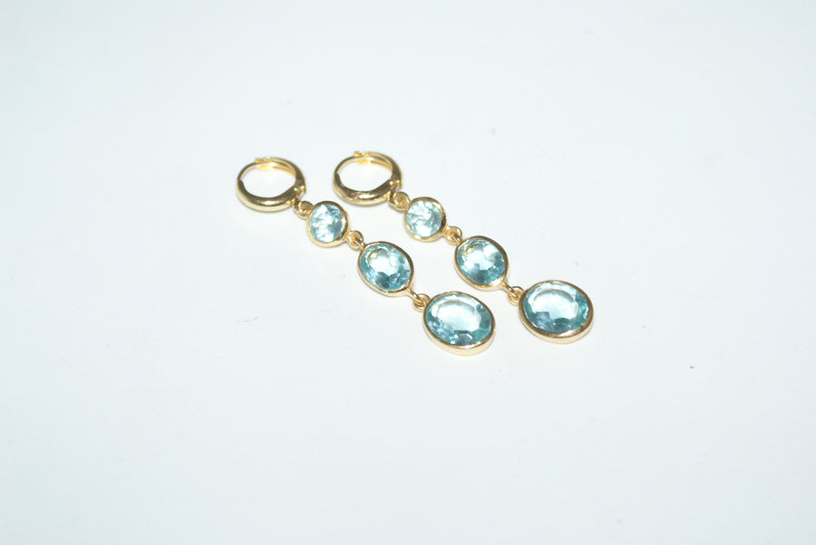 Crystal Blue Earrings
